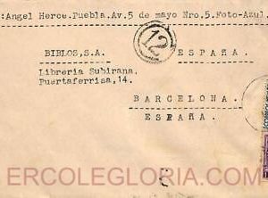 ad6293 - MEXICO - Postal History -  COVER to SPAIN 1942 Double CENSOR