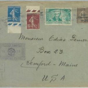 88877 - FRANCE - POSTAL HISTORY  Ship Mail PAQUEBOT 1935 Maiden Voyage NORMANDIE