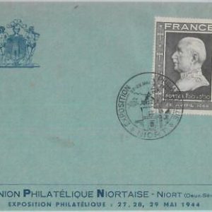 81926 - FRANCE - Postal History - PETAIN stamp on SPECIAL EVENT COVER  1944