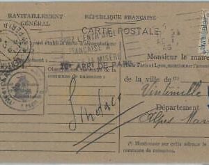 75140 - FRANCE - Postal History - SPECIAL CARD: Ravitaillement REFUELING 1946