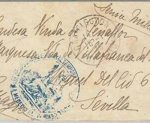 75219 - FRANCE - Postal History: MILITARY MAIL from FIELD HOSPITAL to SPAIN 1915
