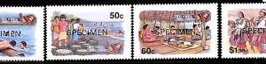 76525 - TUVALU - STAMPS - Yvert # 669/72 overprinted SPECIMEN music CHRISTMAS