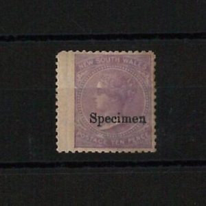 39648 - AUSTRALIA New South Wales - STAMP: Stanley Gibbons # 205  SPECIMEN  MNH