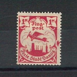 66203 - Germany DANZIG- Very Fine MH mounted STAMP: Michel # 68 - ERROR!
