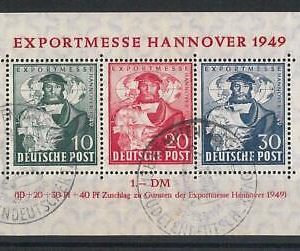 66200 - GERMANY Allied Occupation - USED STAMP: Michel # Block 1 - very fine