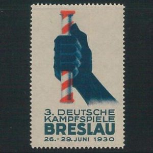 66372 - POLAND  - VINTAGE collectable LABEL Poster Stamp: Wrocław BRESLAU 1930