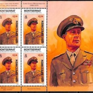 76503  - MONTSERRAT - STAMP -  MILITARY Mountbatten - Overprinted SPECIMEN 1998