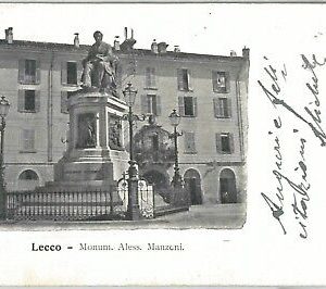 73117  - CARTOLINA d'Epoca -  LECCO Citta' :   Monumento   MANZONI