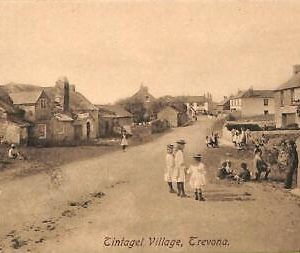 ac5180 - GB  -  VINTAGE POSTCARD: Trevona, Tintagel Village - 1911 CORNWALL