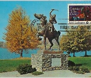 63939   - USA - POSTAL HISTORY:   MAXIMUM CARD 1975 -  MILITARY Sybil Ludington