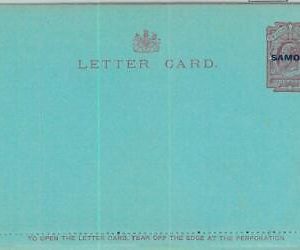 BK0372 - SAMOA - Postal History -  POSTAL  STATIONERY  Letter Card
