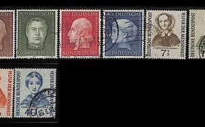 76428 - Germany BUND -  STAMP - Michel # 200/03 + 222/25  USED
