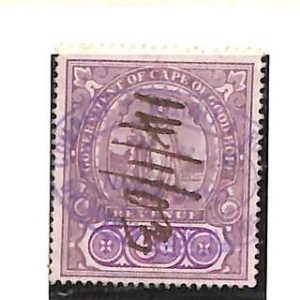 76660  -  CAPE of GOOD HOPE  -  Used REVENUE  STAMP  - Barefoot # 130