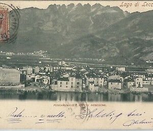 73103  - CARTOLINA d'Epoca -  LAGO di LECCO  :   PESCARENICO 1901