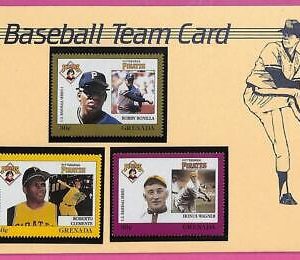 ag1610 - GRENADA - Postal History - FDC COVER + Stamps on card - 1988 BASEBALL