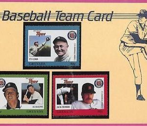 ag1614 - GRENADA - Postal History - FDC COVER + Stamps on card - 1988 BASEBALL