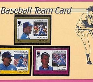 ag1615 - GRENADA - Postal History - FDC COVER + Stamps on card - 1988 BASEBALL