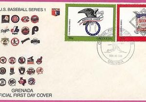 ag1593 - GRENADA - Postal History - FDC COVER - 1988 BASEBALL