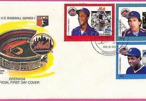ag1587 - GRENADA - Postal History - FDC COVER - 1988 BASEBALL