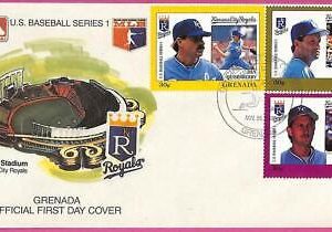 ag1579 - GRENADA - Postal History - FDC COVER - 1988 BASEBALL