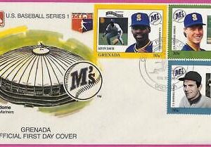 ag1573 - GRENADA - Postal History - FDC COVER - 1988 BASEBALL
