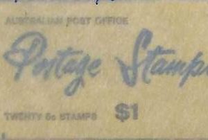 94732c - AUSTRALIA  - STAMP - BOOKLET:  Pfeffers # B127  V67/3