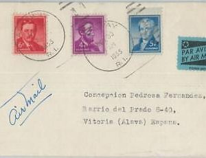 74480 - USA - POSTAL HISTORY -  TUBERCULOSIS label on COVER  to SPAIN - 1955
