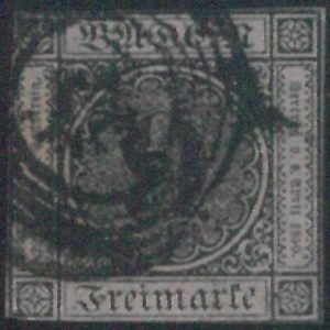 77897b - GERMANY Baden -  STAMP:  Michel  #  4b  - USED  - FINE