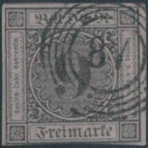 77898e - GERMANY Baden -  STAMP:  Michel  #  4b  - USED  - Very FINE