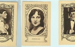95688c- Lot of 5 VINTAGE ADVERTISING CARDS - CINEMA, Actors: PAUL ELLIS, JOE MAY