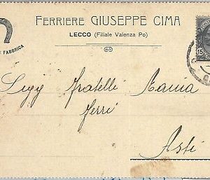 73104  - CARTOLINA d'Epoca -   LECCO  citta' :   PUBBLICITARIA  1920