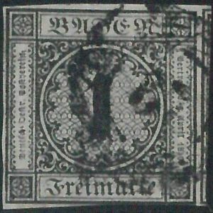 77904a - GERMANY Baden -  STAMP:  Michel  #  5  - USED : Very Fine