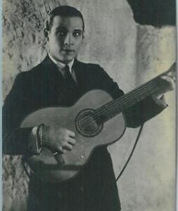 95672 - VINTAGE POSTCARD - CINEMA, Actors: R VALENTINO La notte Nuziale, Guitars