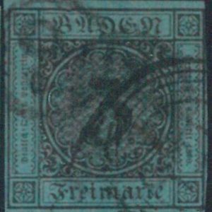 77907c - GERMANY Baden -  STAMP:  Michel  #  6  - Finely USED