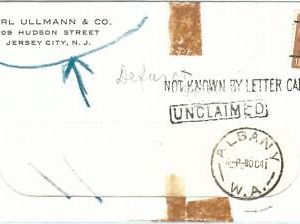 71741 - USA - POSTAL HISTORY - COVER from JERSEY to ALBANY sent to AUSTRALIA