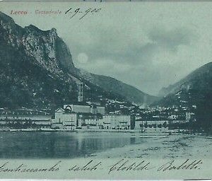 73120 - CARTOLINA d'Epoca -  LECCO Citta' :   CATTEDRALE  1900