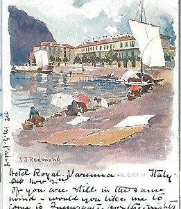 73122  - CARTOLINA d'Epoca -  LECCO Citta' :   ILLUSTRATA Redmond  1905