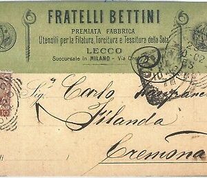 73125  - CARTOLINA d'Epoca -   LECCO  citta' :   PUBBLICITARIA  1902