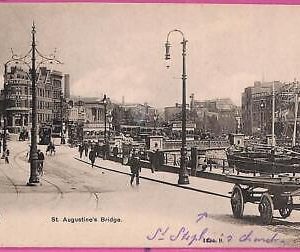 55223 - GREAT BRITAIN - VINTAGE POSTCARD - Bristol, St.Augustine's Bridge