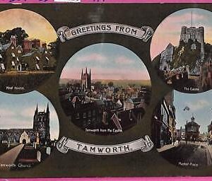 55226 -  GREAT BRITAIN - VINTAGE POSTCARD - Tamworth, Midlands - 1917