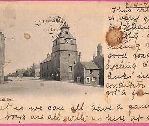25205 - GREAT BRITAIN - VINTAGE POSTCARD - Crail, Town Hall - 1903