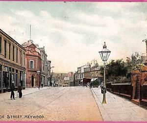25192 - GREAT BRITAIN - VINTAGE POSTCARD - Church Street Heywood