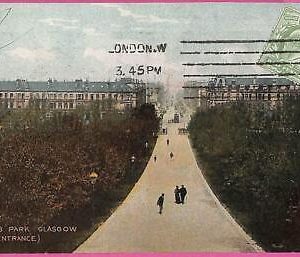 20446 - GREAT BRITAIN - VINTAGE POSTCARD - Glasgow, Queens Park