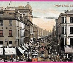 20435 - GREAT BRITAIN - VINTAGE POSTCARD - Glasgow, Argyle Street