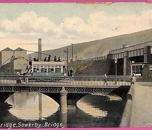 20376 - GREAT BRITAIN - VINTAGE POSTCARD - The Bridge, Sowerby Bridge