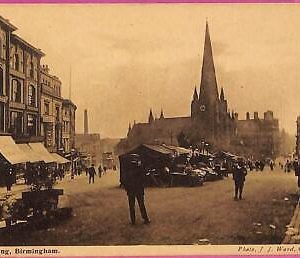 20347 - GREAT BRITAIN - VINTAGE POSTCARD - Birmingham, Bull Ring