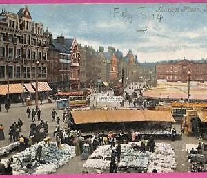 20289 - GREAT BRITAIN - VINTAGE POSTCARD - Nottingham, The Market Place