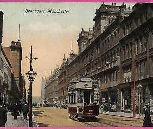 20247 - GREAT BRITAIN - VINTAGE POSTCARD - Manchester, Deansgate