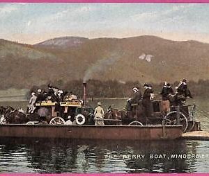 20118 - GREAT BRITAIN - VINTAGE POSTCARD  - Windermere, Boat