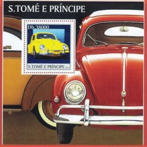 A3370- SAO TOME & PRINCIPE - Souvenir sheet: 2003 VOLKSWAGEN Beetle Car